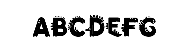 Happy Dino PERSONAL USE ONLY!  Free Fonts Download