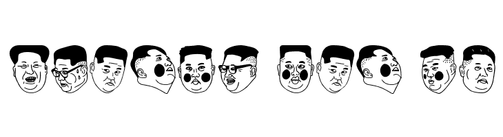 Kim Jong Un  Free Fonts Download