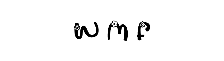 Pastel Palooza Flower  Free Fonts Download