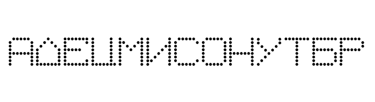 Macedonian 8pin Matrix  Free Fonts Download