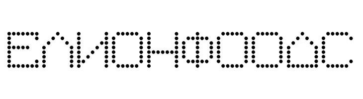 Macedonian 8pin Matrix  Free Fonts Download