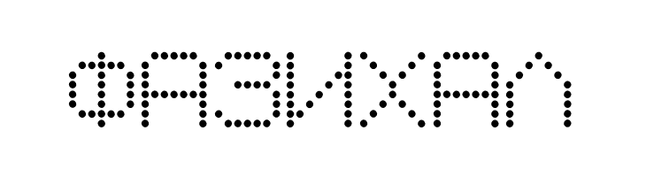 Macedonian 8pin Matrix  Free Fonts Download