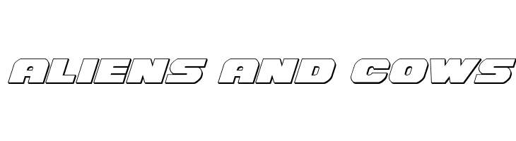 Bummer 3D Italic  Free Fonts Download