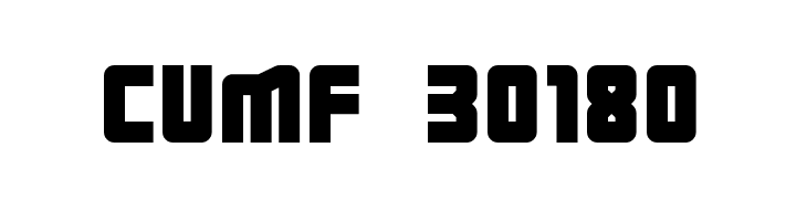 CUMF%2B30180 Three the Hard way Font