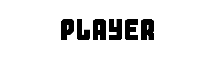 PLAYER Three the Hard way Font