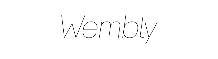 ZF2334 Typeface 6 Hairline Italic  Free Fonts Download