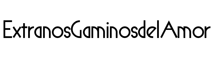 ExtranosGaminosdelAmor Spyrogeometric Font