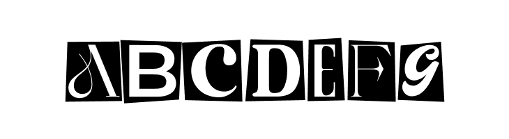 TheRansomNotes-Regular  Free Fonts Download