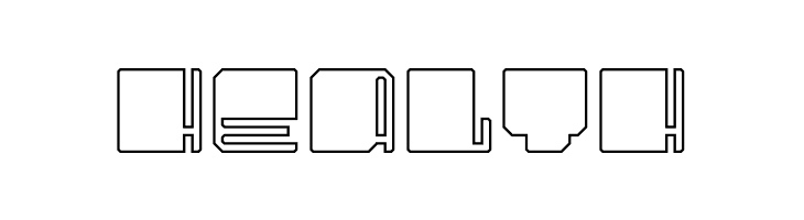 UltraSquared Outlines  Free Fonts Download