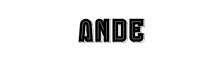 Anderlecht Round Inline 3D  Free Fonts Download
