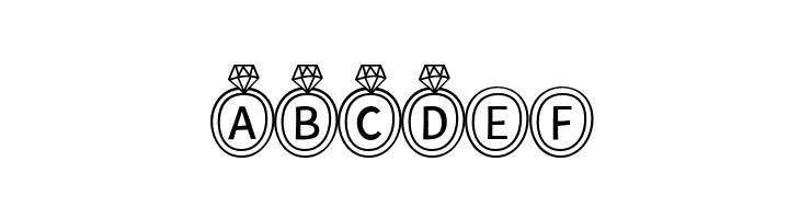 Wedding Ring Bling  Free Fonts Download