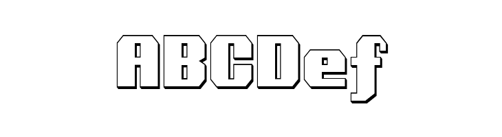 Voortrekker 3D Condensed  Free Fonts Download