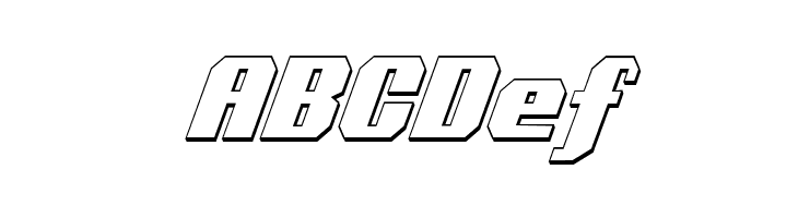 Voortrekker 3D Condensed Italic  Free Fonts Download