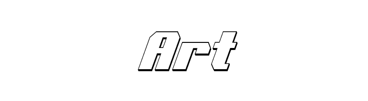 Voortrekker 3D Condensed Italic  Free Fonts Download