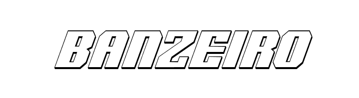 Voortrekker 3D Condensed Italic  Free Fonts Download