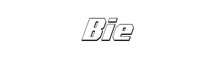 Voortrekker 3D Condensed Italic  Free Fonts Download