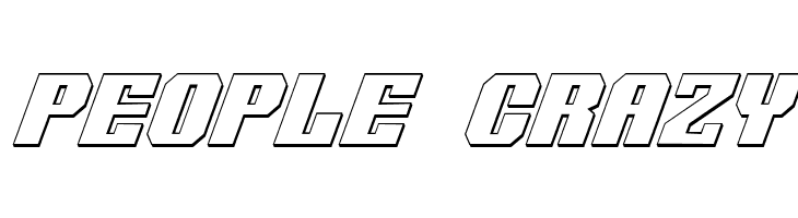 Voortrekker 3D Condensed Italic  Free Fonts Download