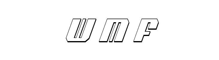 Voortrekker 3D Condensed Italic  Free Fonts Download