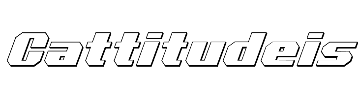 Voortrekker 3D Italic  Free Fonts Download