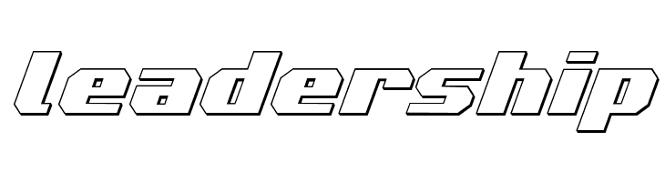 Voortrekker 3D Italic  Free Fonts Download