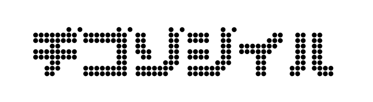 dot6282kana  Free Fonts Download