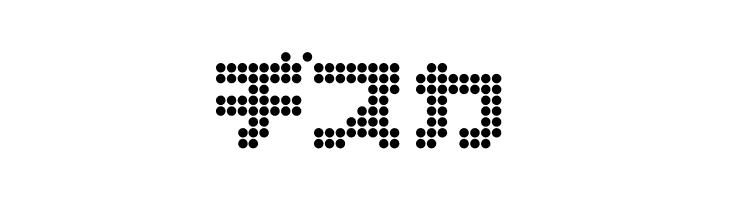 dot6282kana  Free Fonts Download