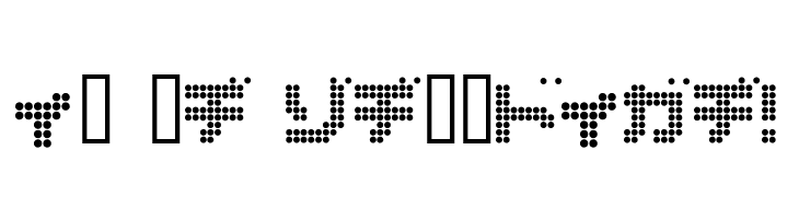 dot6282kana  Free Fonts Download
