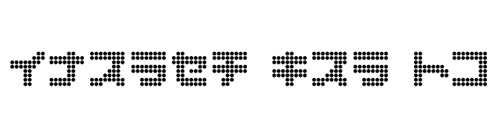 dot6282kana  Free Fonts Download