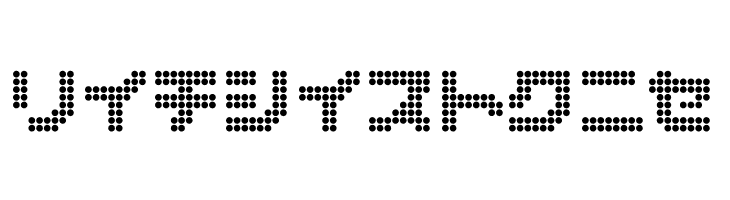 dot6282kana  Free Fonts Download