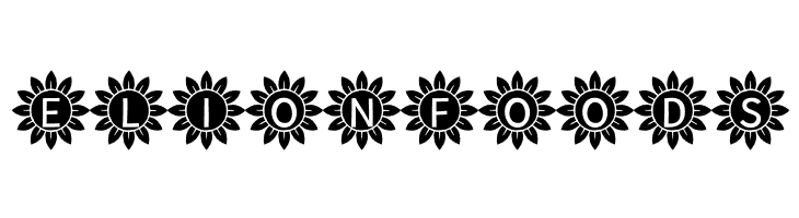 Sunflower Alphabet Solid  Free Fonts Download