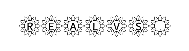 Sunflower Alphabet  Free Fonts Download