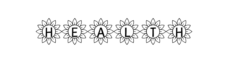 Sunflower Alphabet  Free Fonts Download