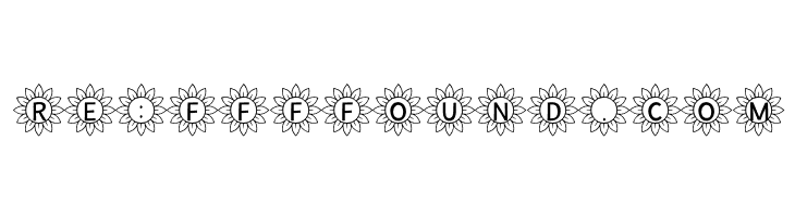 Sunflower Alphabet  Free Fonts Download