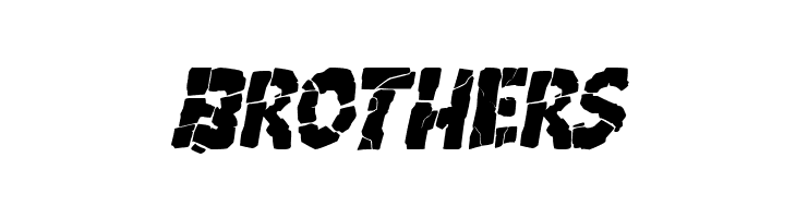 Breakdown PG Italic  Free Fonts Download