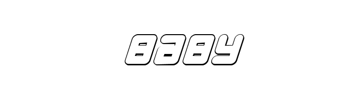 Young Techs 3D Italic  Free Fonts Download