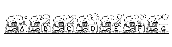 Toy Train  Free Fonts Download