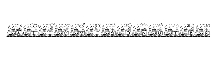 Toy Train  Free Fonts Download