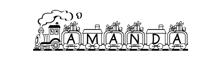 Toy Train  Free Fonts Download