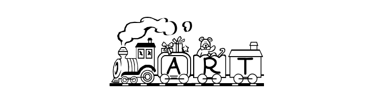 Toy Train  Free Fonts Download