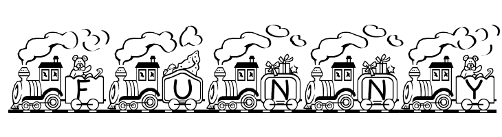 Toy Train  Free Fonts Download