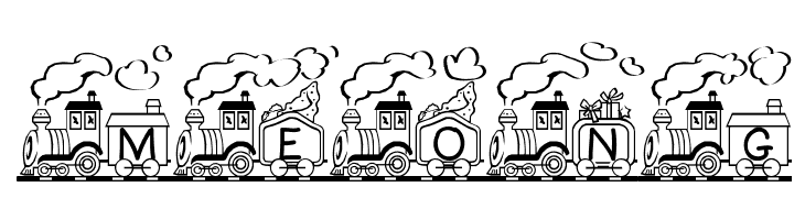 Toy Train  Free Fonts Download