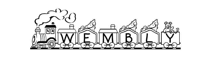 Toy Train  Free Fonts Download