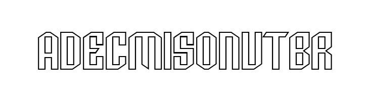 Archery Black Outline  Free Fonts Download