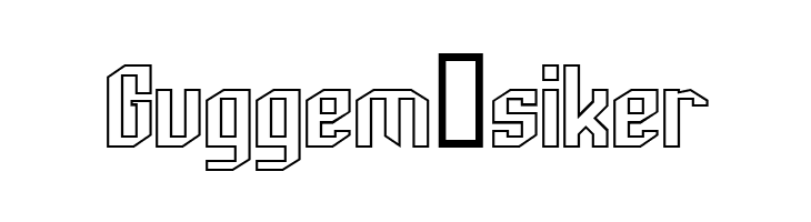 Archery Black Outline  Free Fonts Download