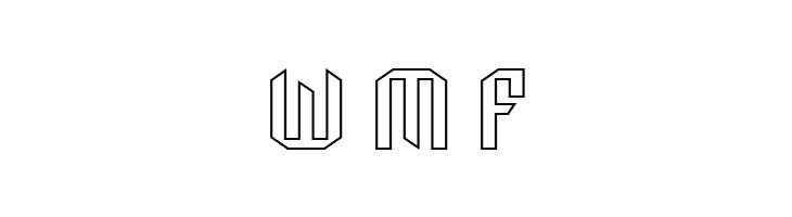 Archery Black Outline  Free Fonts Download
