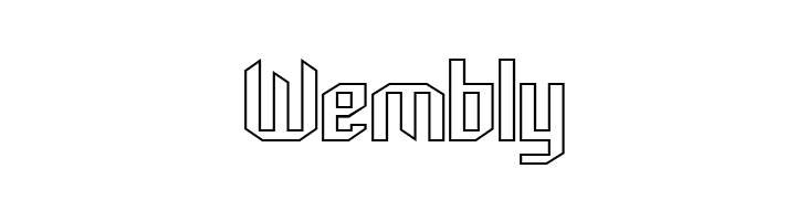 Archery Black Outline  Free Fonts Download