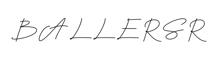 Ballifornia Signature Regular Personal-Use-only  Free Fonts Download