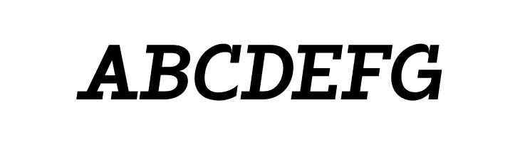 ZF2334 Slab Serif Bold Italic  Free Fonts Download