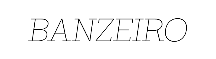 ZF2334 Slab Serif Thin Italic  Free Fonts Download