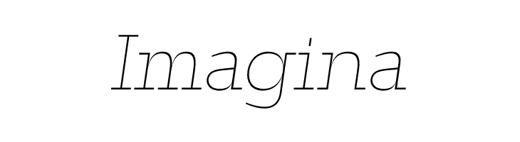 ZF2334 Slab Serif Thin Italic  Free Fonts Download